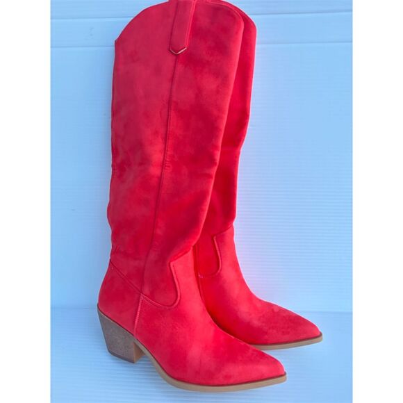 Reitoye Red Heeled Boots - Picture 1 of 12